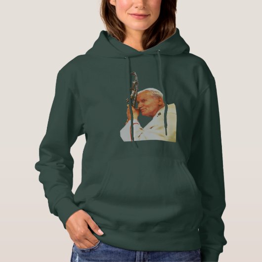 Saint Pope John Paul II Hoodie (Vorderseite)