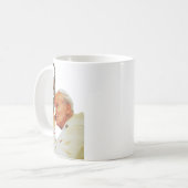 Saint Pope John Paul II Kaffeetasse (Vorderseite Links)