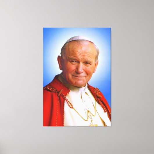 Saint Pope John Paul II Leinwanddruck (Vorderseite)