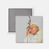 Saint Pope John Paul II Magnet (Vorderseite/Rückseite)