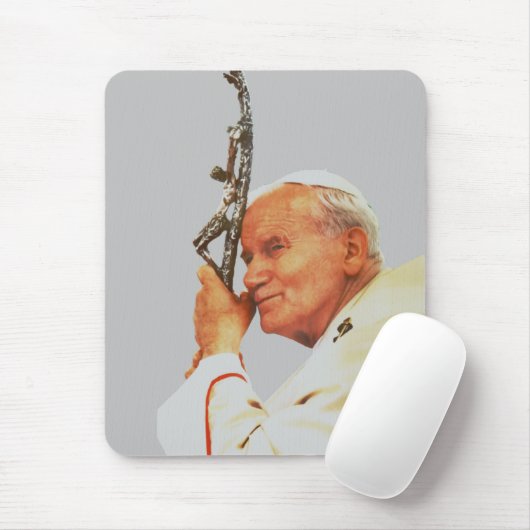 Saint Pope John Paul II Mousepad (Mit Mouse)