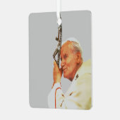 Saint Pope John Paul II Ornament Aus Metall (Vorderseite links)