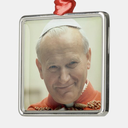 Saint Pope John Paul II Ornament Aus Metall (Links)