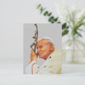 Saint Pope John Paul II Postkarte (Stehend Vorderseite)
