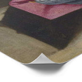 Saint Praxedis — Vermeer (1655) Poster (Ecke)