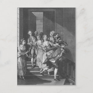 Saint-Preux entkommen, Band I Postkarte