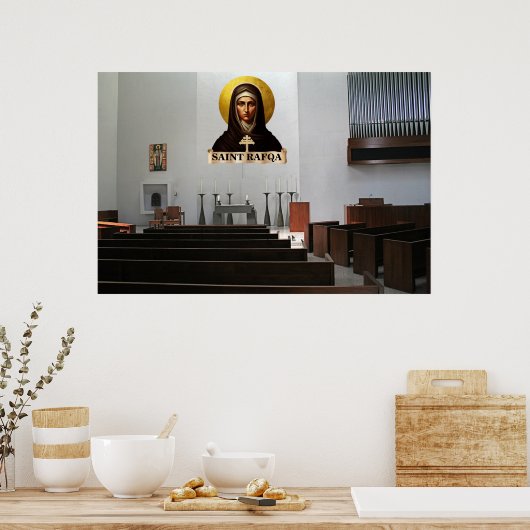 Saint Rafqa Kapelle Icon Poster (Küche)