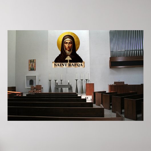 Saint Rafqa Kapelle Ikone Poster (Vorne)