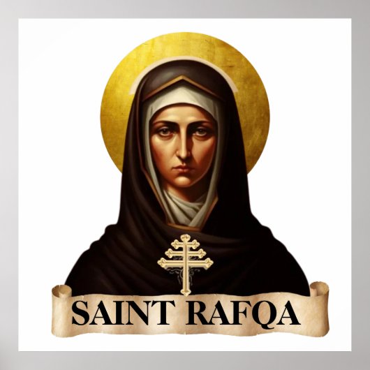 Saint Rafqa, Maronite Nun, 40" x 40" Poster (Vorne)