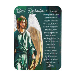 Saint Raphael Archangel Healer Angel Art Gebet Magnet