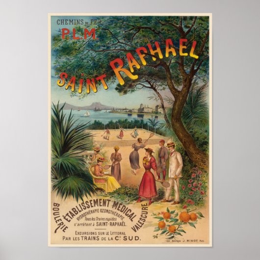 Saint-Raphaël France Vintage Poster 1893 (Vorne)