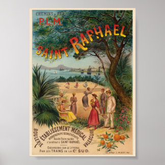Saint-Raphaël Frankreich Vintage Poster 1893