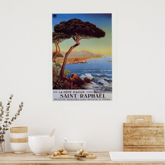 Saint-Raphael Reiseplakat Poster (Küche)
