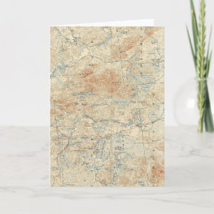 Saint Regis Kanugebiet Details in den Adirondacks Karte