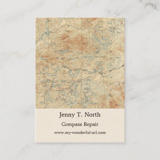 Saint Regis Kanugebiet Details in den Adirondacks Visitenkarte (Vorderseite)