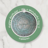 Saint Regis Mountain USGS Benchmark Party Items Geschenkanhänger (Rückseite)