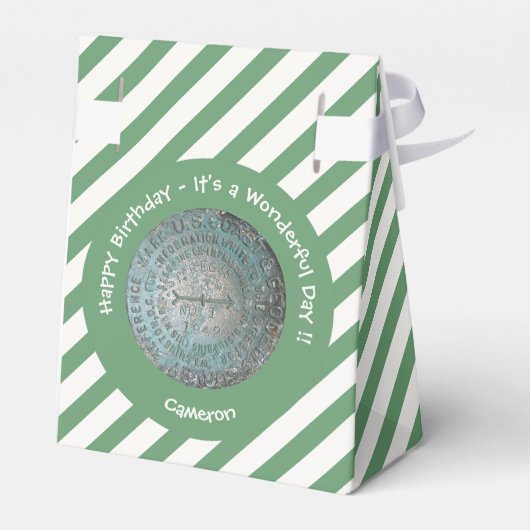 Saint Regis Mountain USGS Benchmark Party Items Geschenkschachtel (Rückseite)