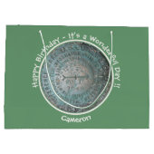 Saint Regis Mountain USGS Benchmark Party Items Große Geschenktüte (Rückseite)