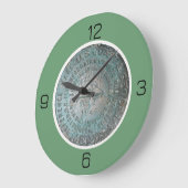 Saint Regis Mountain USGS Benchmark Party Items Große Wanduhr (Winkel)