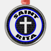 Saint Rita Ornament Aus Metall (Vorne)