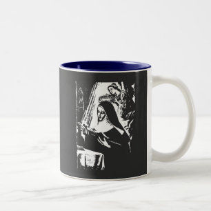 Saint Rita T - Shirt Zweifarbige Tasse