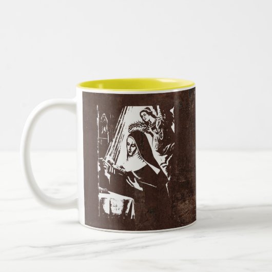 Saint Rita Zweifarbige Tasse (Links)