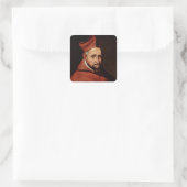 Saint Robert Bellarmin Quadratischer Aufkleber (Tasche)