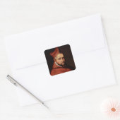 Saint Robert Bellarmin Quadratischer Aufkleber (Umschlag)