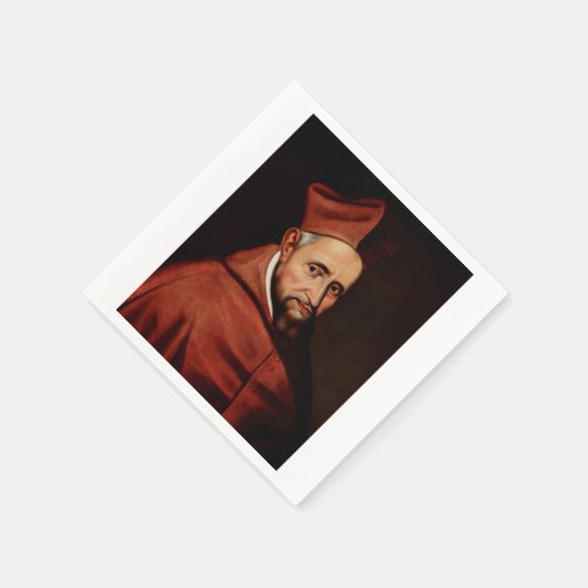 Saint Robert Bellarmin Serviette (Ecke)