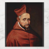 Saint Robert Bellarmin Weinetikett (Einzelnes Label)