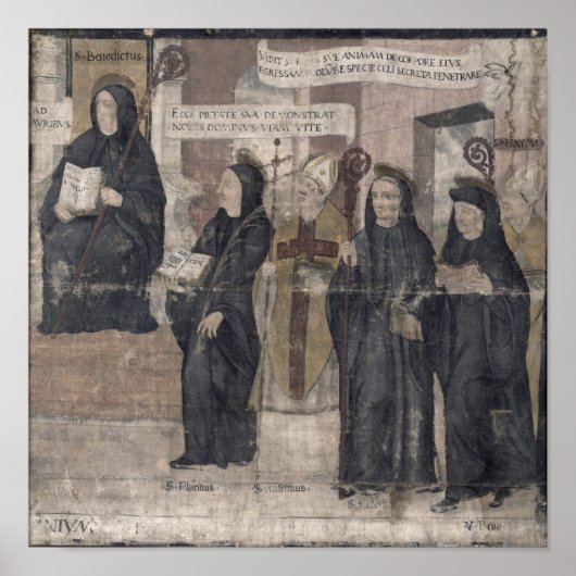 Saint Robert und verschiedene Benediktiner Poster (Vorne)