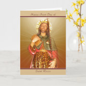 Saint Rocco Feast Day - Blank Note Card Karte (Gelbe Blume)
