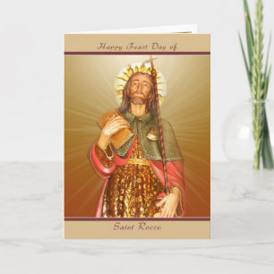 Saint Rocco Feast Day - Blank Note Card Karte
