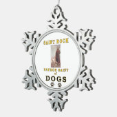 SAINT ROCH SCHNEEFLOCKEN Zinn-Ornament (Rechts)