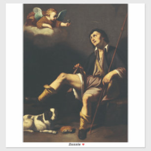 Saint Roch und Angel von Typ François Aufkleber