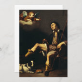 Saint Roch und Angel von Typ François Dankeskarte (Vorne/Hinten)