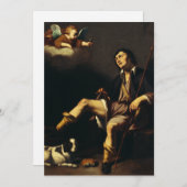 Saint Roch und Angel von Typ François Einladung (Vorne/Hinten)