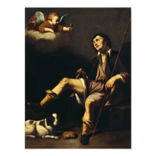 Saint Roch und Angel von Typ François Fotodruck