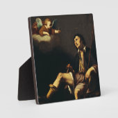 Saint Roch und Angel von Typ François Fotoplatte (Vorderseite)