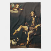 Saint Roch und Angel von Typ François Geschirrtuch (Vertikal)