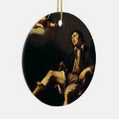 Saint Roch und Angel von Typ François Keramik Ornament (Rechts)