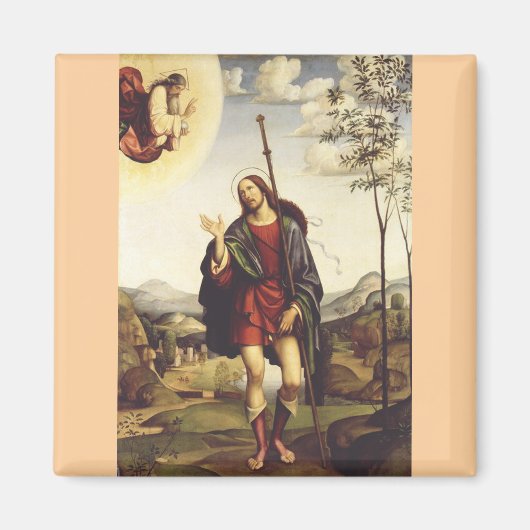 Saint Roch von Francesco Francia Magnet (Vorne)