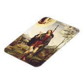 Saint Roch von Francesco Francia Magnet (Linke Seite)