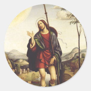 Saint Roch von Francesco Francia Runder Aufkleber