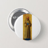 Saint Romuald, der Gründer der Camaldolese Button (Vorne & Hinten)