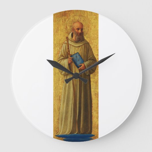 Saint Romuald, der Gründer der Camaldolese Große Wanduhr (Vorderseite)
