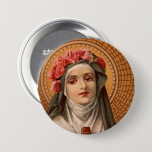 Saint-Rose Lima Button (Vorne & Hinten)