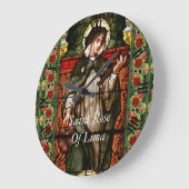 saint rose of lima große wanduhr (Winkel)