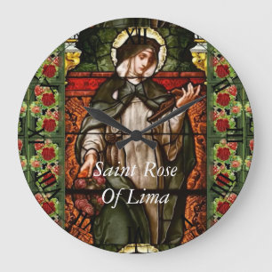 saint rose of lima große wanduhr