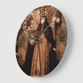 saint rose of lima große wanduhr (Winkel)